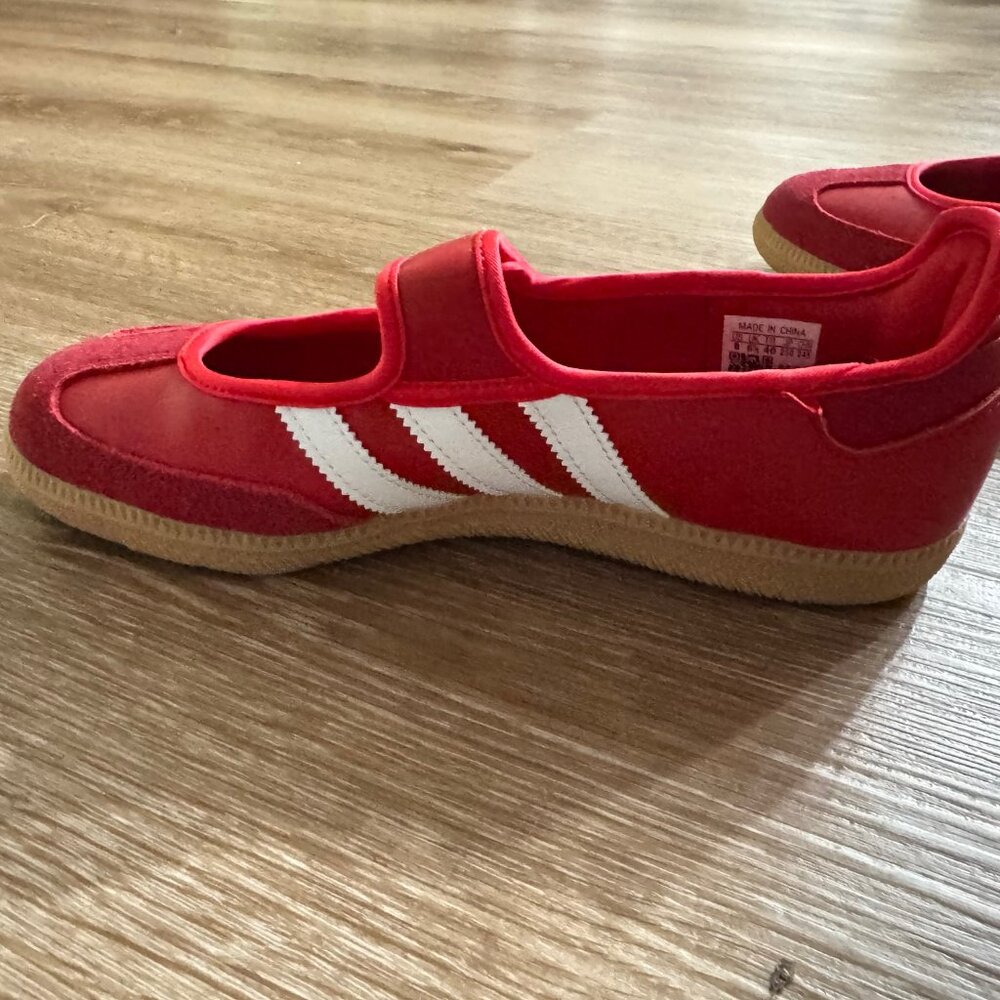 Adidas Samba Jane Red Sold Out Like New Sz 8 - Picture 6 of 8